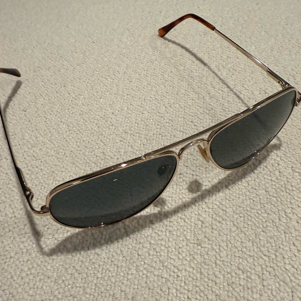 Gold Aviator Sunglasses